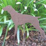 Haute Steel Garden Stake German Shorthair Pointer