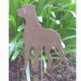 Haute Steel Garden Stake Great Dane