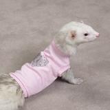 Biddie Buddies Ferret Rhinestone Tee Pink Medium