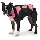 Aquatic Dog Life Preserver Pink Floral Small