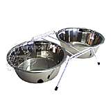 Steel Bowl Dog Diner 3 Qt