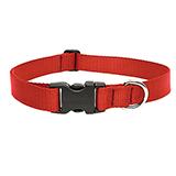 Lupine Nylon Dog Collar Adjustable Red 9-14 inch