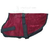 Pet Sense Doggie Coat Burgundy Petite