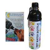 Pet Water Bottle Paws 24oz