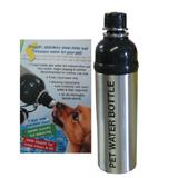 Pet Water Bottle Silver 24oz