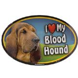 Dog Breed Image Magnet Oval Blood Hound