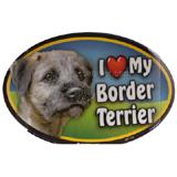 Dog Breed Image Magnet Oval Border Terrier