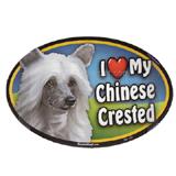 Dog Breed Image Magnet Oval Chinese Crested