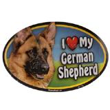 Dog Breed Image Magnet Oval German Shepherd