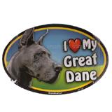 Dog Breed Image Magnet Oval Great Dane