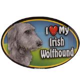 Dog Breed Image Magnet Oval Irish Wolfhound