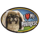 Dog Breed Image Magnet Oval Pekingese