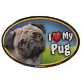 Dog Breed Image Magnet Oval Pug