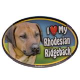 Dog Breed Image Magnet Oval Rhodesian Ridgeback