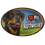 Dog Breed Image Magnet Oval Rottweiler