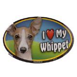 Dog Breed Image Magnet Oval Whippet