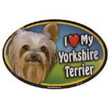 Dog Breed Image Magnet Oval Yorkshire Terrier