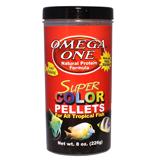 Omega One Super Color Small Sinking Pellets Fish Food 8-oz