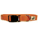 Bamboo Dog Collar Small in Fall Orange
