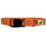 Bamboo Dog Collar Large in Fall Orange