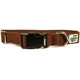 Bamboo Dog Collar Medium in Tree Bark Brown