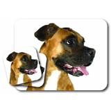Mouse Pad and Coaster Set Boxer
