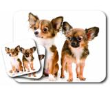 Mouse Pad and Coaster Set Chihuahua