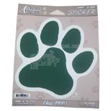 5-1/4-inch Decal Green Dog Paw Print