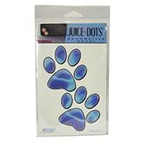 5-inch Decal Blue Chrome Dog Paw Print