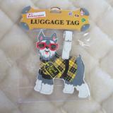 Luggage Tag I Love My Schnauzer