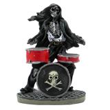 Rock Star Skeleton Drummer Large Aquarium Ornament