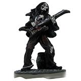 Rock Star Skeleton Guitarist Small Aquarium Ornament