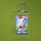 Plastic Keyring English Bull Terrier