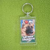 Plastic Keyring German Shepherd