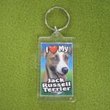 Plastic Keyring Jack Russel Terrier