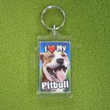Plastic Keyring Pitbull