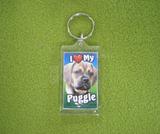 Plastic Keyring Puggle