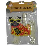 Luggage Tag I Love My Pug