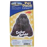 6-inch Vinyl Dog Decal Black Cocker Spaniel Picture