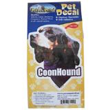 6-inch Vinyl Dog Decal Coonhound Picture