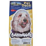 6-inch Vinyl Dog Decal Goldendoodle Picture