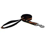 Hamilton Nylon Brown Weave Dog Leash 1-inch x 4-ft