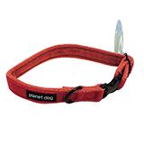 Planet Dog Medium Orange Cozy Hemp Adjustable Dog Collar