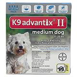 Bayer Advantix II Dog 11-20 lb 4 pack