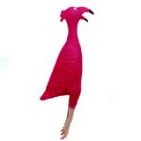 Squawkie Talkie Fabio the Funky Flamingo Soft-Latex Dog Toy 
