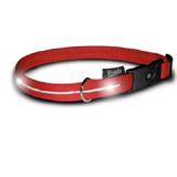 Visiglo Red LED Illuminated Medium Dog Collar 13 to 20 inch