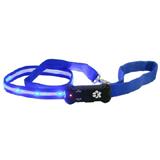 Visiglo Blue LED Illuminated Dog Leash 4 Foot