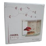 Marina Creme and Burgundy Betta Aquarium Kit