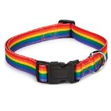 Rainbow Pride Adjustable Dog Collar 18 to 26-inch