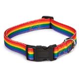 Rainbow Pride Adjustable Dog Collar 6 to 10-inch